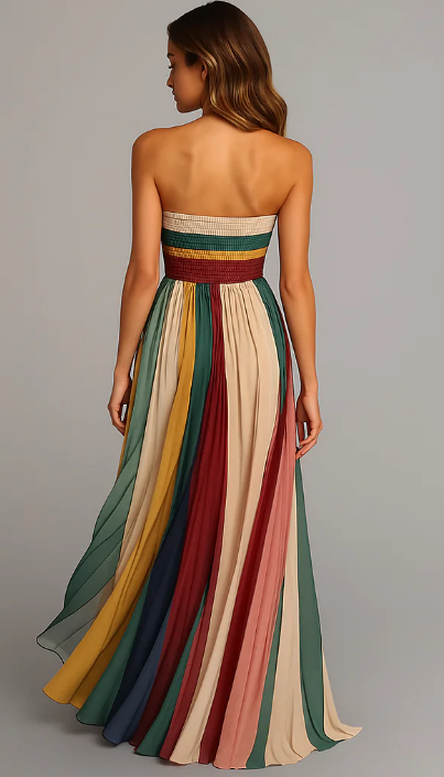 Robe Femme | Bohème Longue ligne fluide pour Été