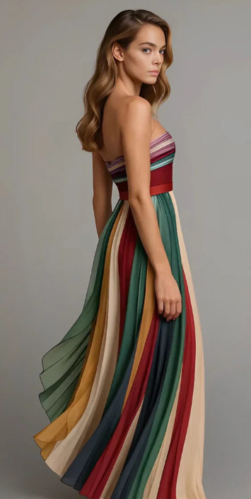 Robe Femme | Bohème Longue ligne fluide pour Été